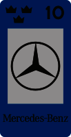 Skattemärke medcedes benz
