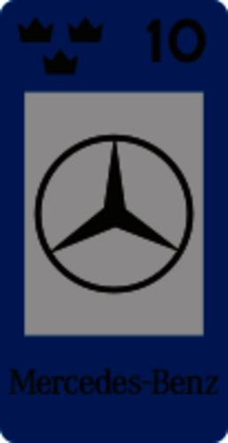 Skattemärke medcedes benz