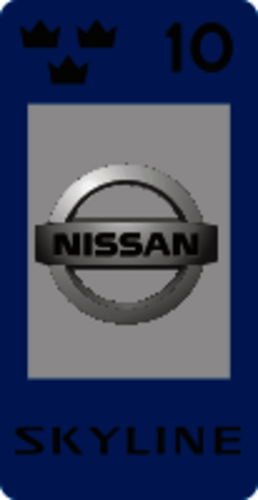 Skattemärke Nissan Skyline