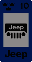 Skattemärke Jeep