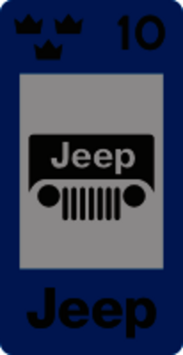 Skattemärke Jeep