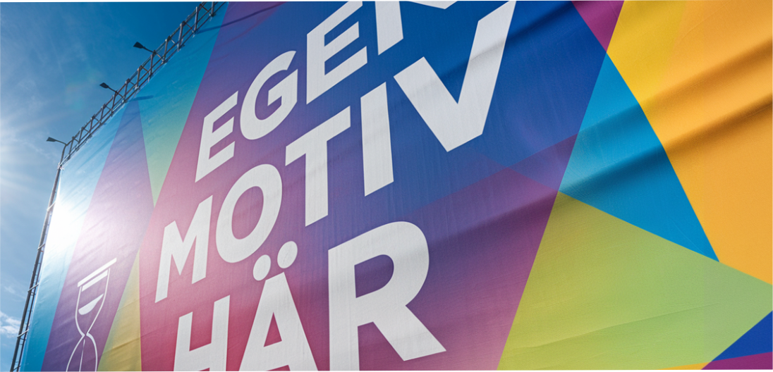 Banderoll med eget tryck Beskrivning saknas