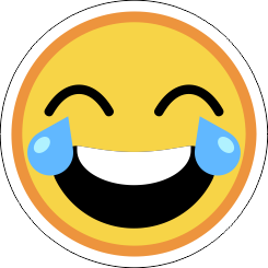 Printad Emojidekal
