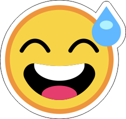 Printad Emojidekal
