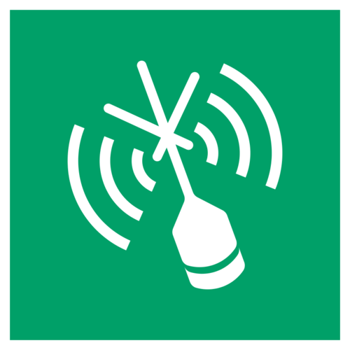 Nödläge som indikerar radiofyr E052