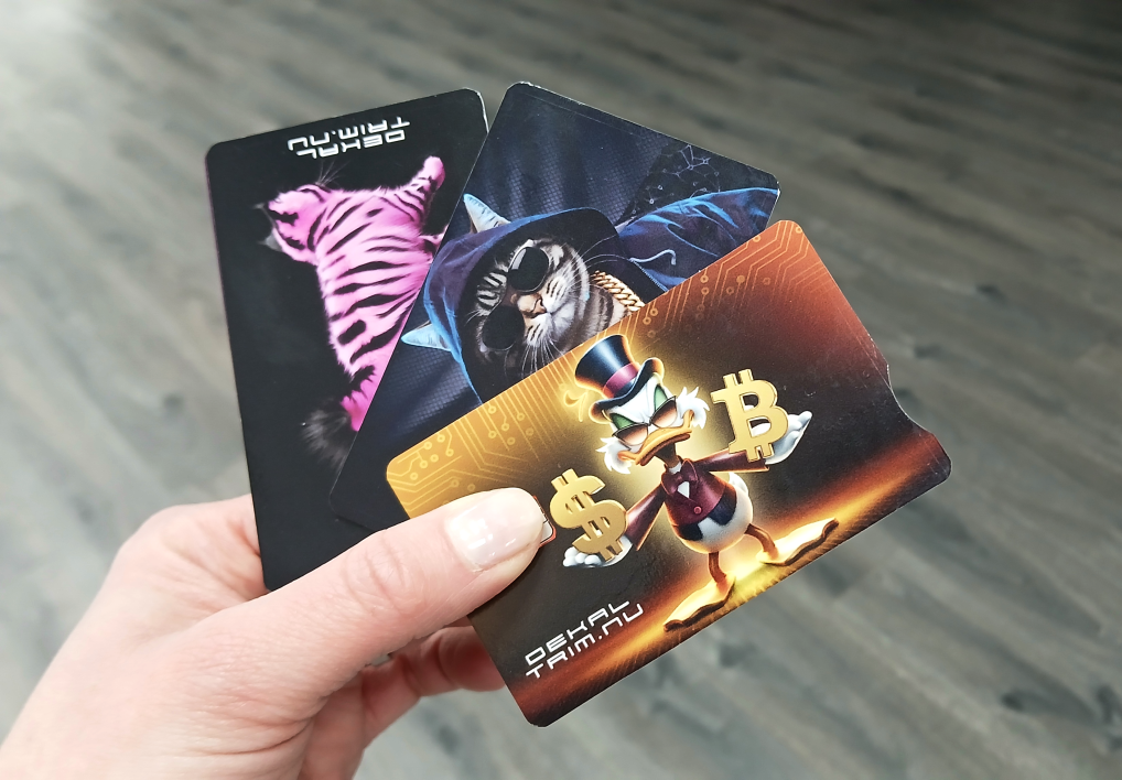 Kreditkortsdekal Personlig dekal för kreditkort.