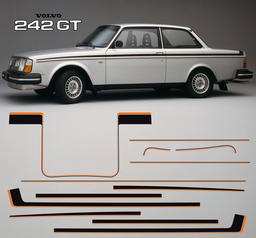 Dekorsats Volvo 242 GT
